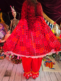 Odd Betties Vintage Red Polka Dot & Ruffle Clown Set