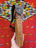 Vintage Oaxaca Mexico Souvenir Tooled Leather Bag