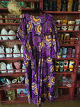 Gently Used African Purple Floral Dress