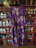 Gently Used African Purple Floral Dress