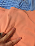 Vintage 70s Orange Angel Sleeve Maxi Dress
