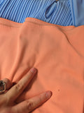 Vintage 70s Orange Angel Sleeve Maxi Dress