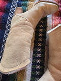 Vintage 70s Sherpa Lined Cowboy Boots Women's 8