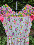 Vintage 70s pink square dancing