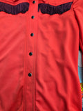 Vintage Kids Red Fringe Western Top