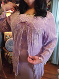 XL Vintage 90s Purple hippie Jacket and Dress