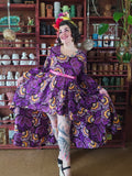 Gently Used African Purple Floral Dress