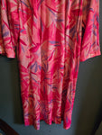 Vintage Volup Pink Polyester Abstract Dress