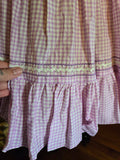 Vintage 60s Purple Gingham Square Dancing Dress