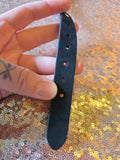 Raised by Movies Tank Girl Blue Stone leather choker