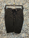 Gently Used Too Fast Black Corset Back Pencil Skirt