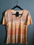 Vintage 70s novelty print top