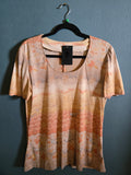 Vintage 70s novelty print top