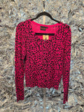 Gently Used Voodoo Vixen Pink Leopard Cardigan