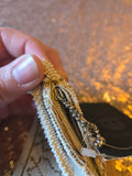 Vintage 30s White Art Deco Small beaded evening Bag