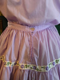 Vintage 60s Lavender Purple Square Dance Set