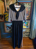 Vintage 80s Black & White Houndstooth Jumpsuit