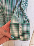 Unforgiven Upcycled Cactus Green Plaid Western