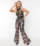 Gently Used Smak Parlour Gold sequin jumpsuit