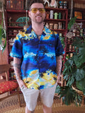 Vintage 60s Blue Helena's Hawaiian Shirt