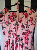 Gently Used Vixen Vanity Fair pink rose dress