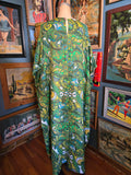 Odd Betties 70s Green and Yellow Paisley Kaftan