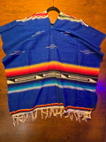 Vintage 70s Serape Blanket Poncho