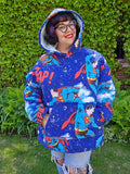 Unforgiven Upcycled Superman Blanket Hoodie