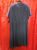 Vintage 40 Navy Blue Sheer Dress