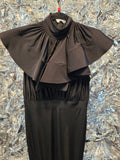 Gently Used Fashion Nova Black Ruffle Mermaid Dress
