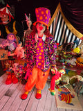 Odd Betties Vintage 80s Neon Orange Clown Suit
