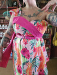 Gently Used Pink floral sarong dress