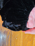 Antique 20's Black Velvet Fringe Flapper Dress
