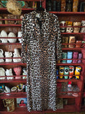 Vintage Leopard Print Maxi Dress
