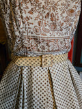 Vintage 50s Shirley Lee Metallic Copper Dress