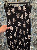 Gently Used Black Skull and Cross Bones Strapless Dress