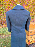 Vintage 60s AS IS Blue Jacket Skirt Suit Set