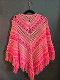 Vintage Pink Crochet Shawl