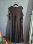 Vintage Black Dress w/Floral Cape