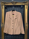 XL Vintage 40s Pink Travel Suit Jacket