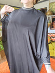 Vintage 1970s black rhinestone kaftan dress