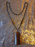 Vintage 60s Rootbeer Bakelite Brown necklace