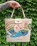 Vintage 60s Enid Collins Money Tree Peacock Purse