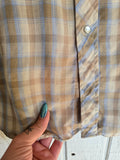 Unforgiven Upcycled Rose Brown Plaid Western