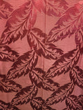 Vintage Set of two Burgundy Brocade Fabric Pieces