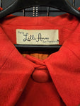 2X Vintage AS IS Lilli Ann Red Coat