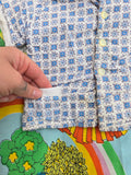 Vintage kids terrycloth swimsuit cover cabana jacket