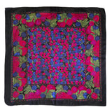 Vintage 90s black and purple grape square scarf