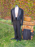 Antique 30s Wool Tuxedo Jacket with Tails and Pants