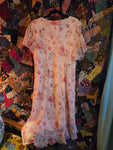 2X Vintage 90s pink volup Spring Dress